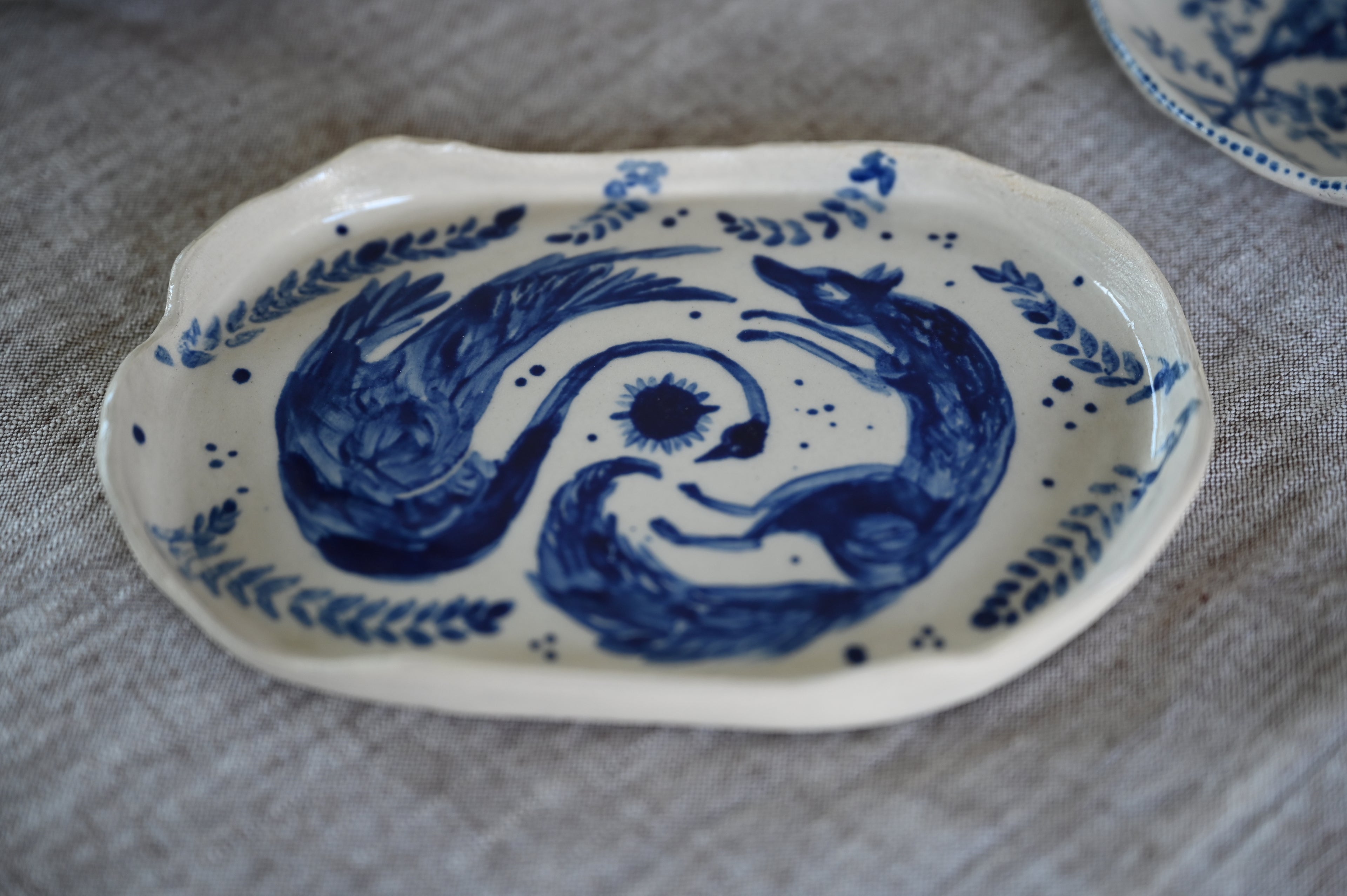 Bordje met Vos en Zwaan