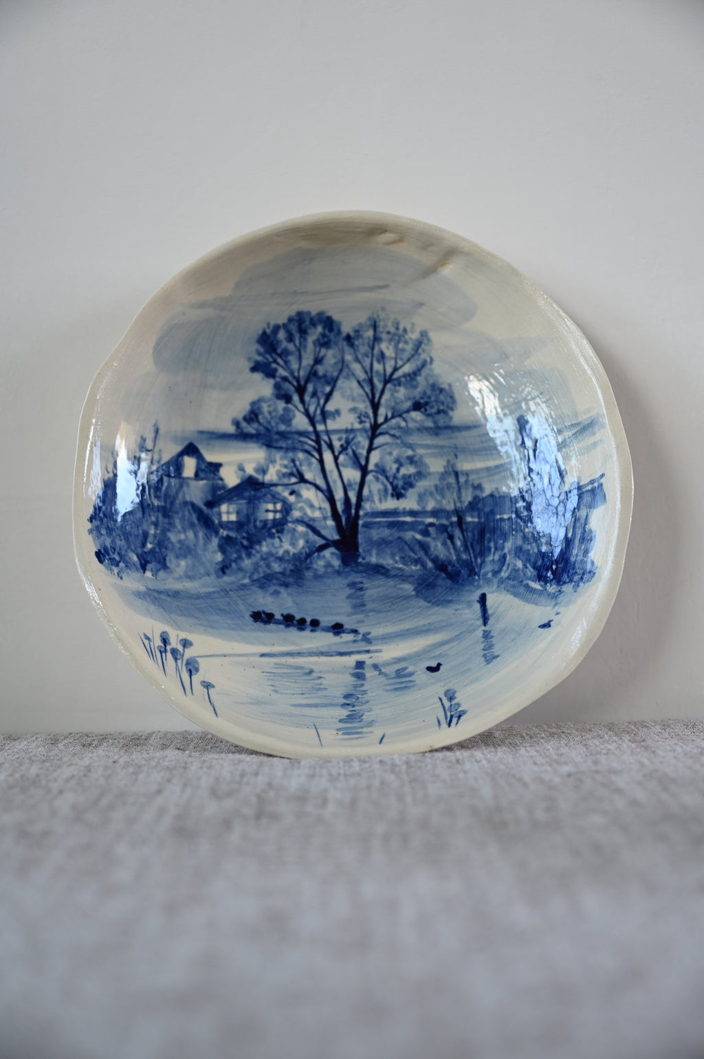 Kleine fruitschaal: Uitzicht over de Kromme Rijn