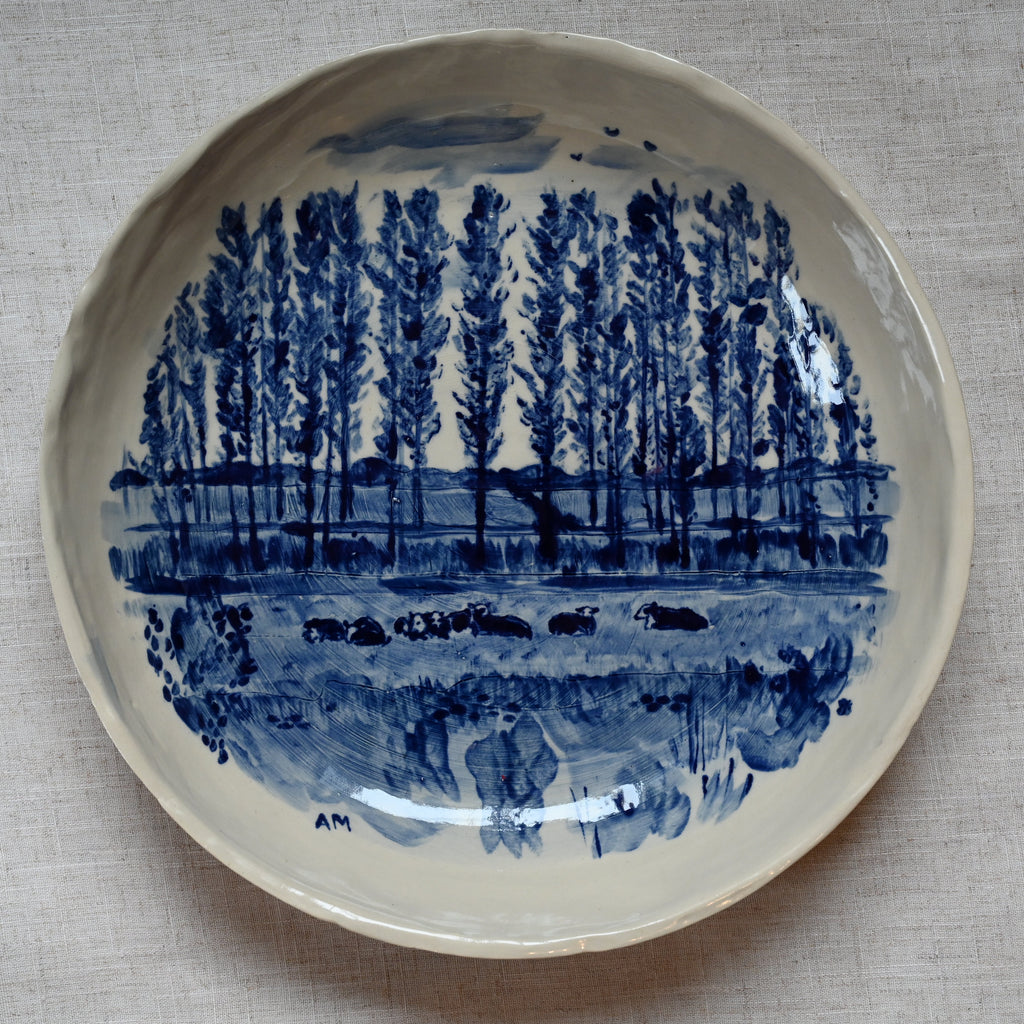 Grote schaal met uitzicht over de weilanden bij Noorddijk