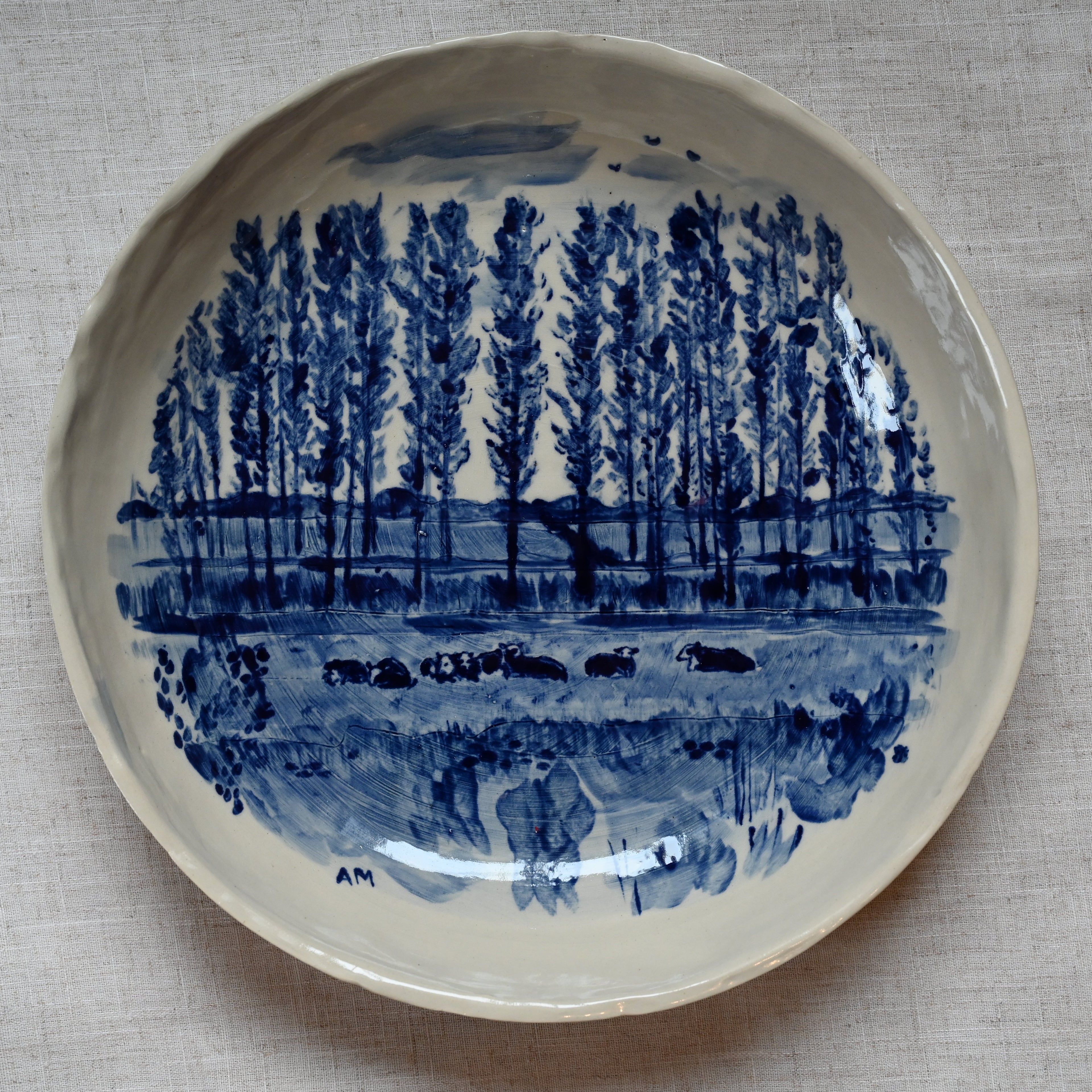 Grote schaal met uitzicht over de weilanden bij Noorddijk