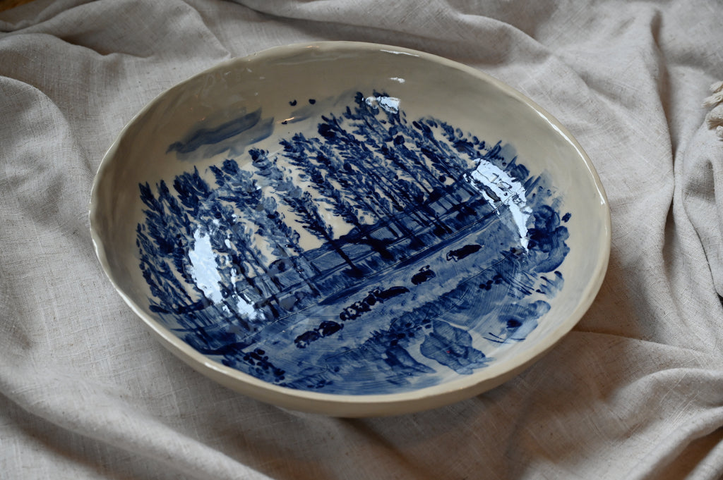 Grote schaal met uitzicht over de weilanden bij Noorddijk