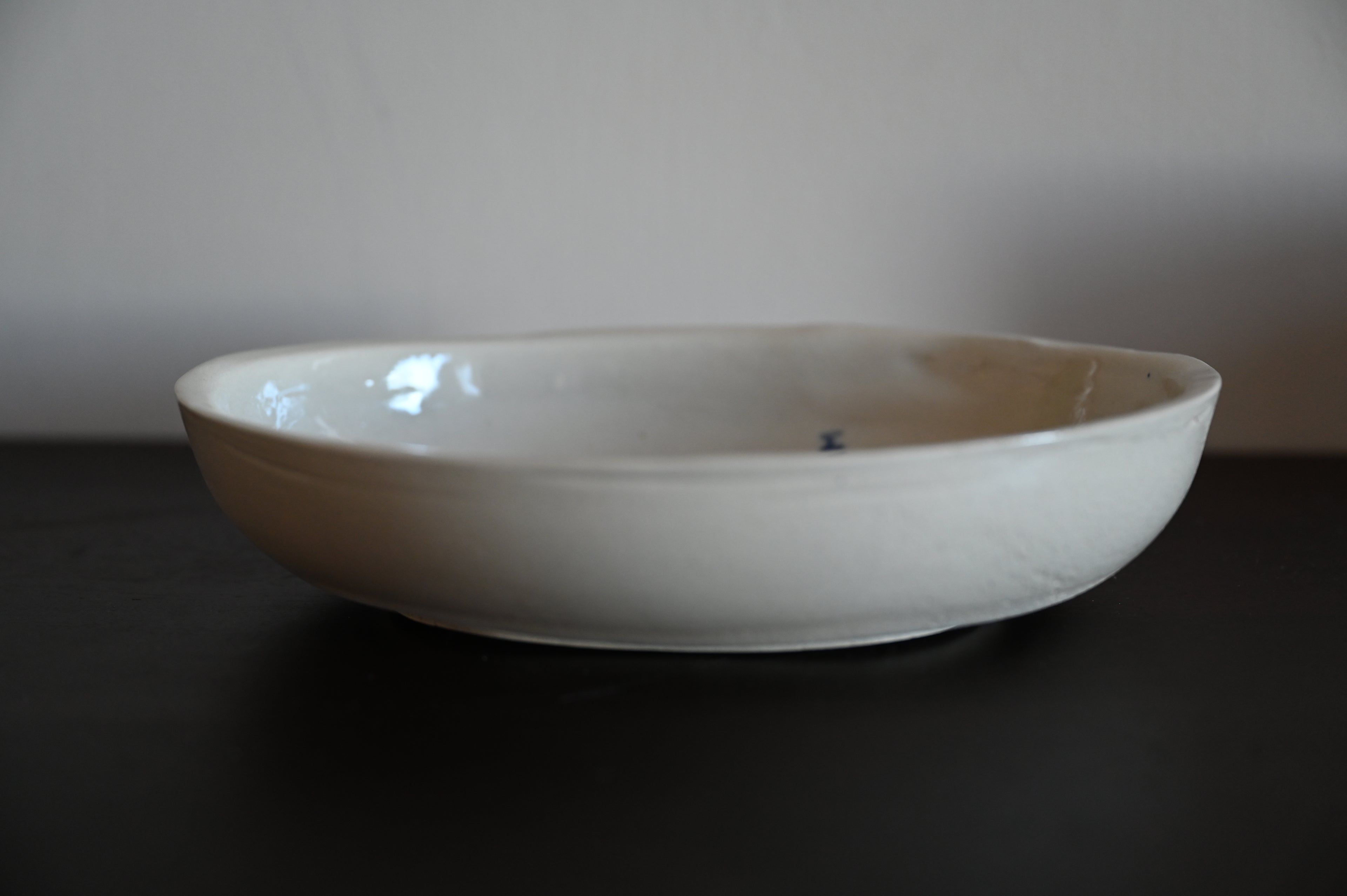 Kleifunding: Ovale schaal met dier en landschap