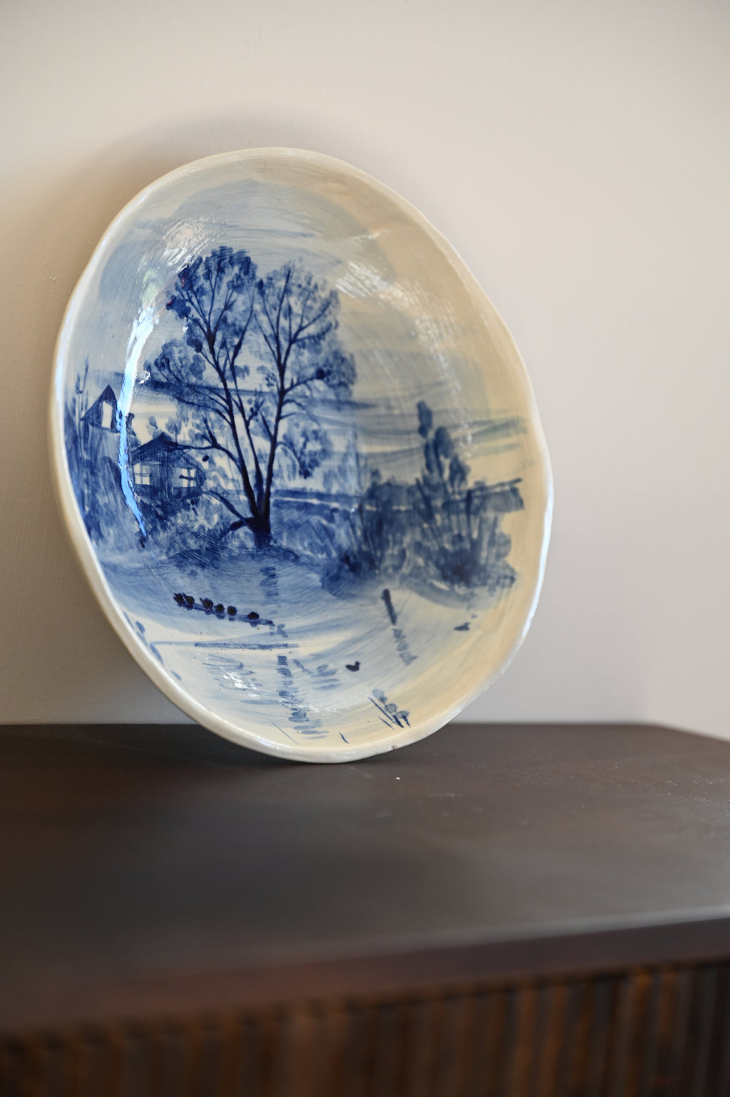 Kleine fruitschaal: Uitzicht over de Kromme Rijn