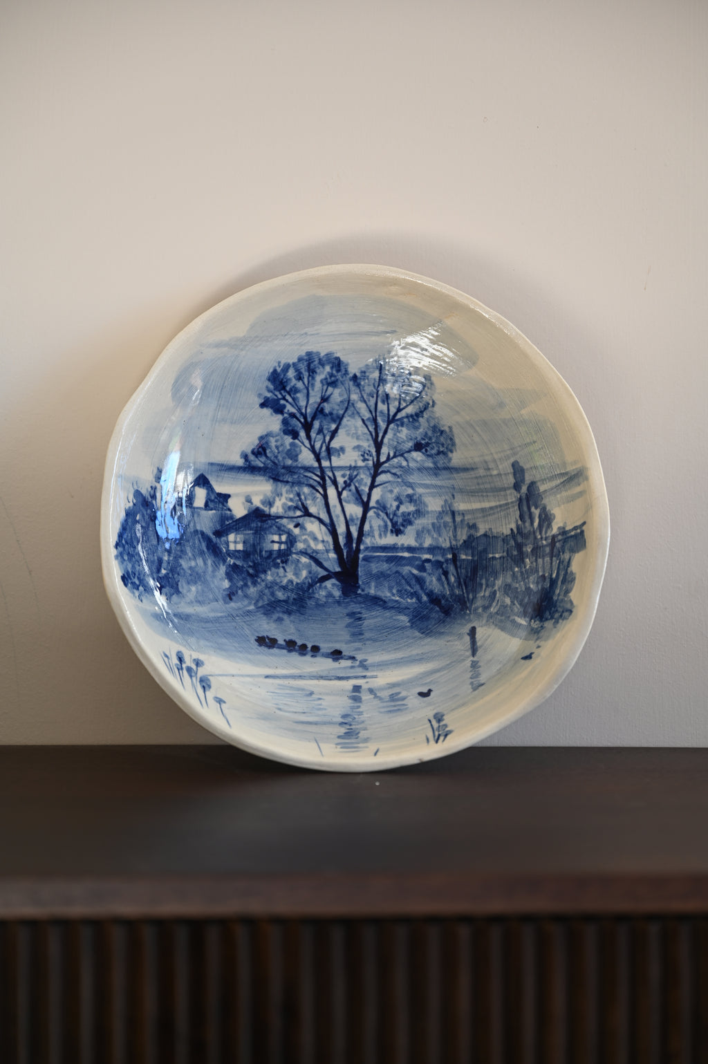 Kleine fruitschaal: Uitzicht over de Kromme Rijn