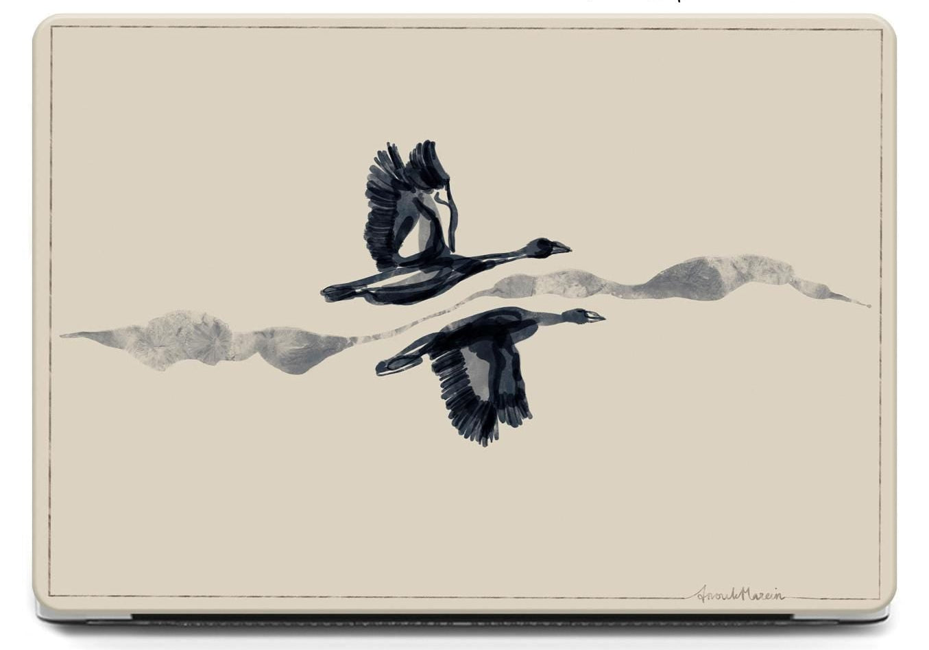 Gepersonaliseerde laptophoes met illustratie